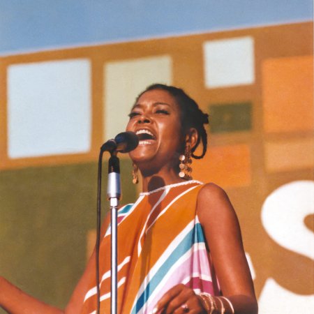 Abbey Lincoln performs at the Harlem Cultural Festival in 1969, featured in the documentary SUMMER OF SOUL. Photo Courtesy of Searchlight Pictures. © 2021 20th Century Studios All Rights Reserved