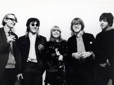 Indica Gallery_Barry Miles John Dunbar Marianne Faithfull Peter Asher Paul Mc_circa 1966_02_s